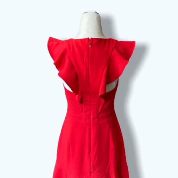 ADELYN RAE New With Tags Red Dress Cap Sleeve - Picture 7 of 7